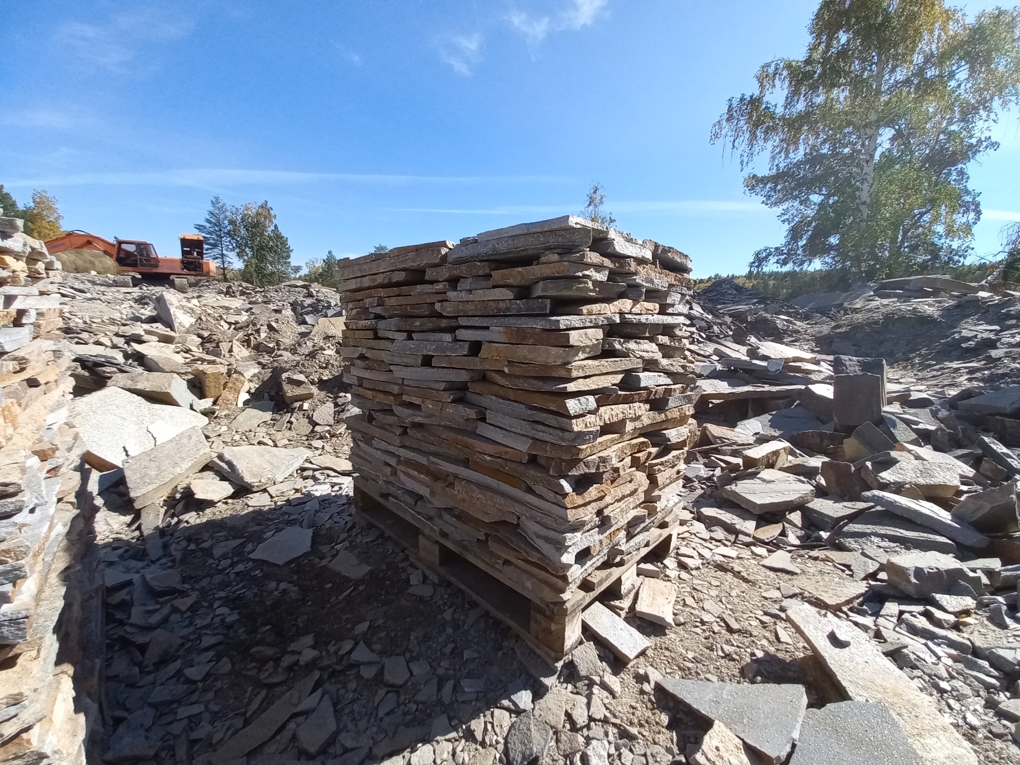 Плитняк златолит серебристый для мощения на бетон купить в Хотьково