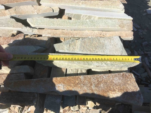 Горбушка златолит золотистый для облицовки купить в Хотьково