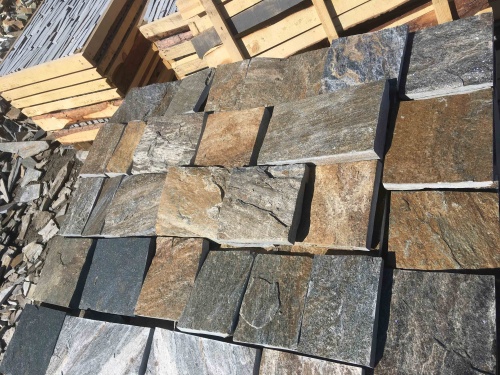 Плитка пилёная златолит Уральский для цоколя, отмостки купить в Хотьково