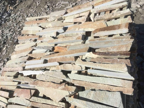 Горбушка златолит золотистый для облицовки купить в Хотьково