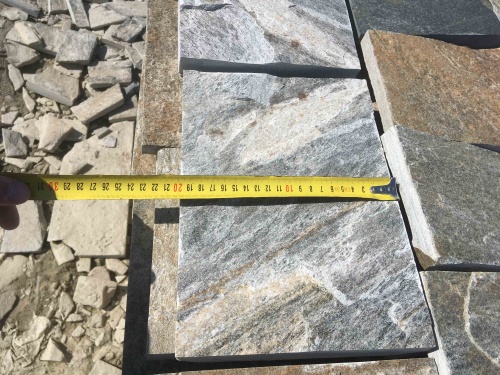 Плитка пилёная златолит Уральский для цоколя, отмостки купить в Хотьково